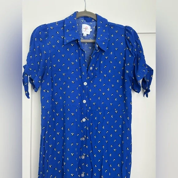 Hatch Royal Blue Maternity Dress - Medium - Picture 2 of 4